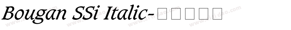 Bougan SSi Italic字体转换